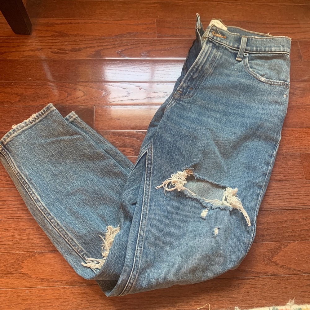 Abercrombie & Fitch Blue High Rise Women Jeans